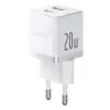 Ładowarka sieciowa Baseus Palm 20W USB-C USB-A - biała